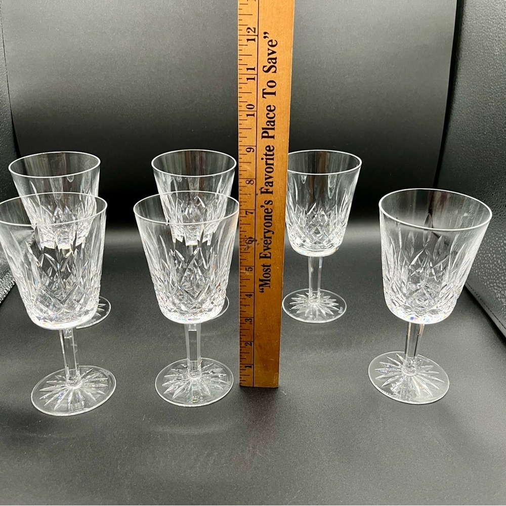 Collectible Waterford Crystal Goblets 7 Inch Tall 8-10 Ounce Handmade In Ireland - Picture 3 of 15